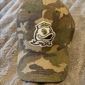 New Era Camouflage Hat with Oregon Logo